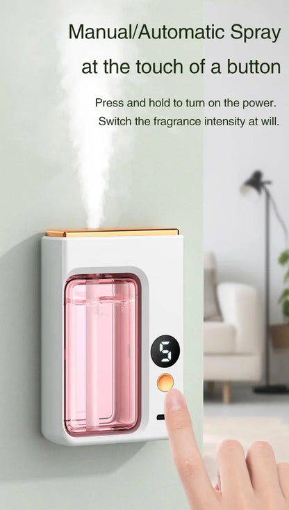 Diffuseur automatique de parfum de voiture d'aromathérapie, avec affichage, humidificateur d'huile essentielle, désodorisation de salle de bains, désodorisant au jasmin by Sirius Flow