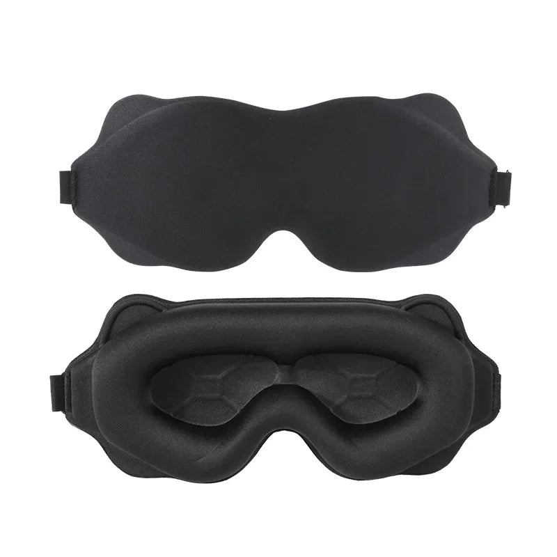 Masque pour les yeux de sommeil lesté pour le sommeil latéral hommes femmes masque de sommeil profilé 3D pas de pression oculaire 100% blocage doux confortable oeil by Sirius Flow