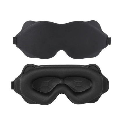 Masque pour les yeux de sommeil lesté pour le sommeil latéral hommes femmes masque de sommeil profilé 3D pas de pression oculaire 100% blocage doux confortable oeil by Sirius Flow