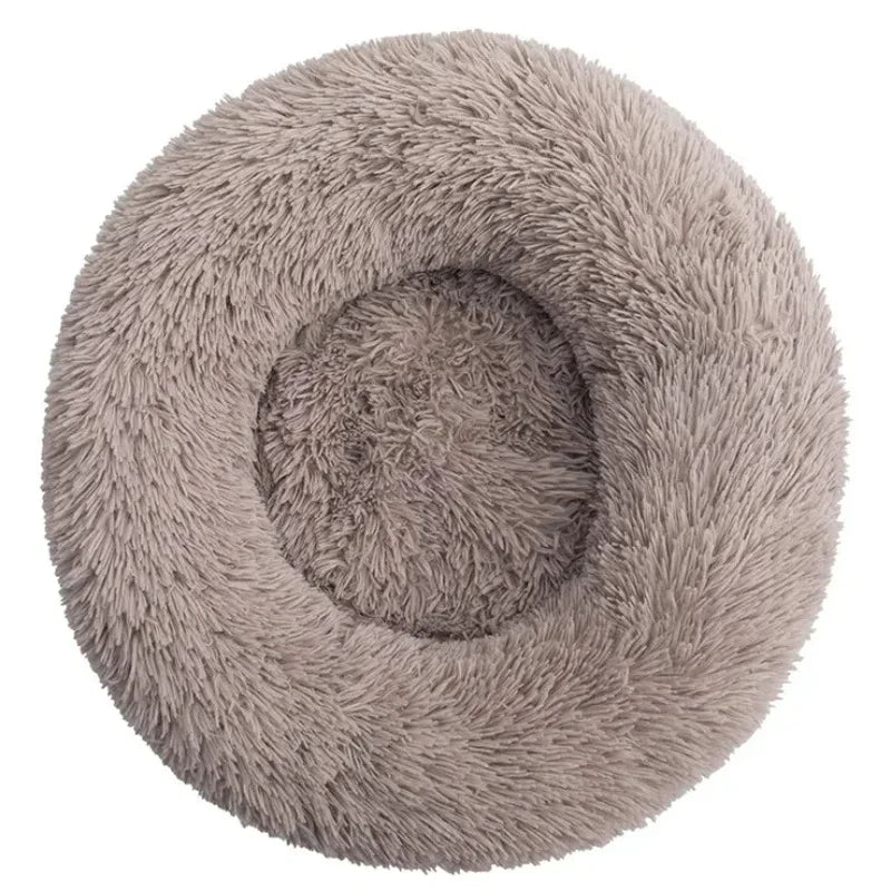 Lit rond en peluche super doux pour animaux de compagnie, lit pour grand chien, maison pour chat, long, moyen, sommeil chaud, hiver, 40-90cm by Sirius Flow