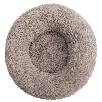 Lit rond en peluche super doux pour animaux de compagnie, lit pour grand chien, maison pour chat, long, moyen, sommeil chaud, hiver, 40-90cm by Sirius Flow