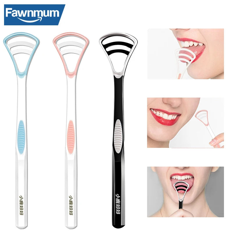 Fawnmum Grattoir À Langue Silicone Haleine Fraîche Pour Adultes Hygiène Buccale Facile Et Efficace - Sirius Flow 