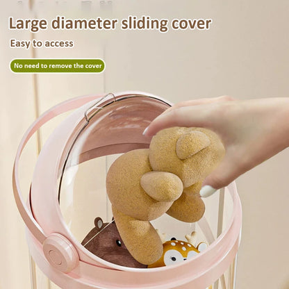 Boîte de rangement de poupées, Organization de jouets, Tube de rangement de jouets en peluche, baril de rangement en plastique Transparent, organisateur de jouets pour enfants by Sirius Flow