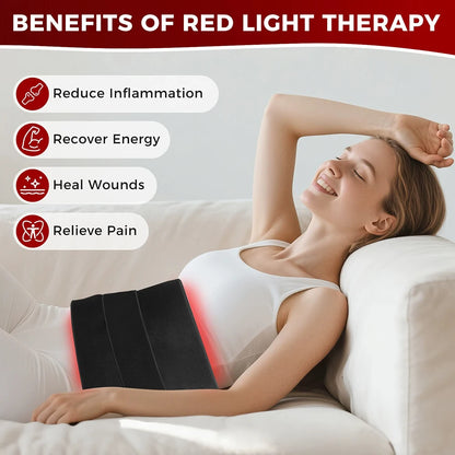 Coussin de thérapie par la lumière infrarouge rouge à 210 led, dispositifs de beauté pour le visage, le corps, le dos, les genoux, les mains et les pieds, coussin chauffant Portable 660nm 850nm by Sirius Flow