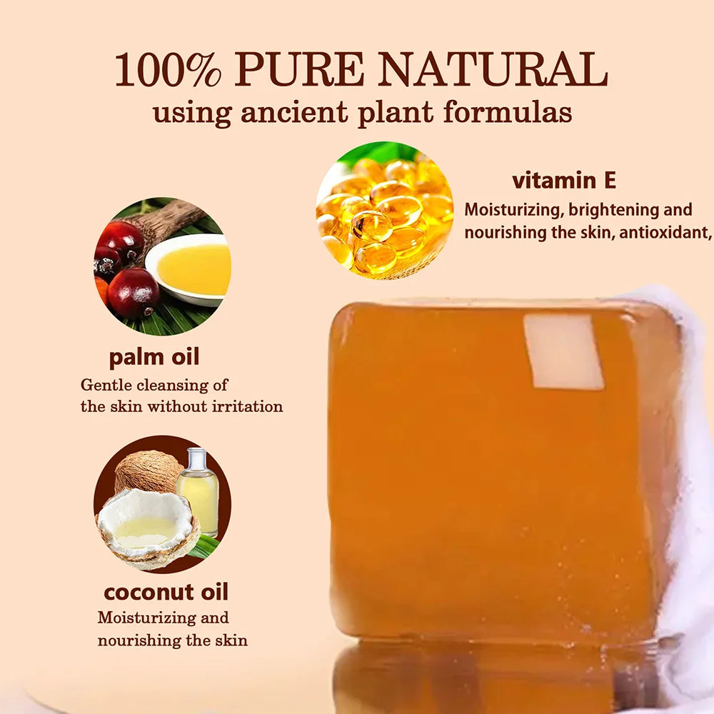 Savon Noir Africain Pour Acné Nettoyage Profond Exfoliant Visage Hydratant - Sirius Flow 