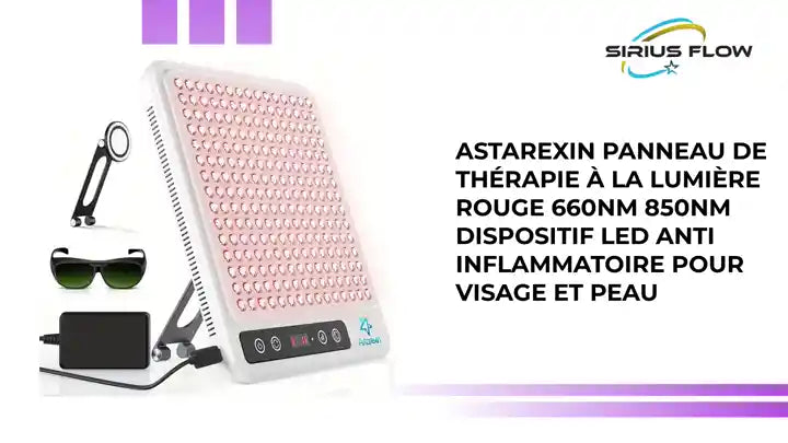 Astarexin Panneau De Th&eacute;rapie &Agrave; La Lumi&egrave;re Rouge 660nm 850nm Dispositif LED Anti Inflammatoire Pour Visage Et Peau by@Outfy