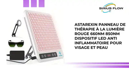 Astarexin Panneau De Th&eacute;rapie &Agrave; La Lumi&egrave;re Rouge 660nm 850nm Dispositif LED Anti Inflammatoire Pour Visage Et Peau by@Outfy